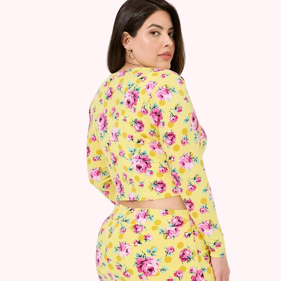 Betsey Johnson Mini Studio Ruched Skirt and Cardigan 2 pc set New Size 1X - Picture 6 of 6